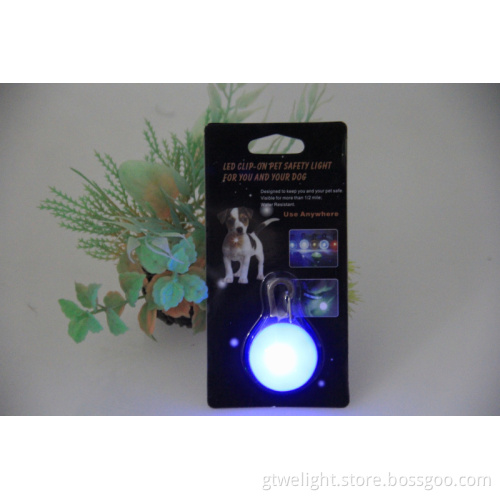 LED Light up Dog Cat Safety Pendant Tag with Blister Card
